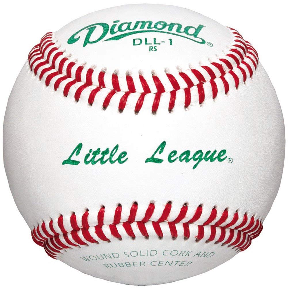 Diamond DLL-1 Little League Leather Baseballs - front view