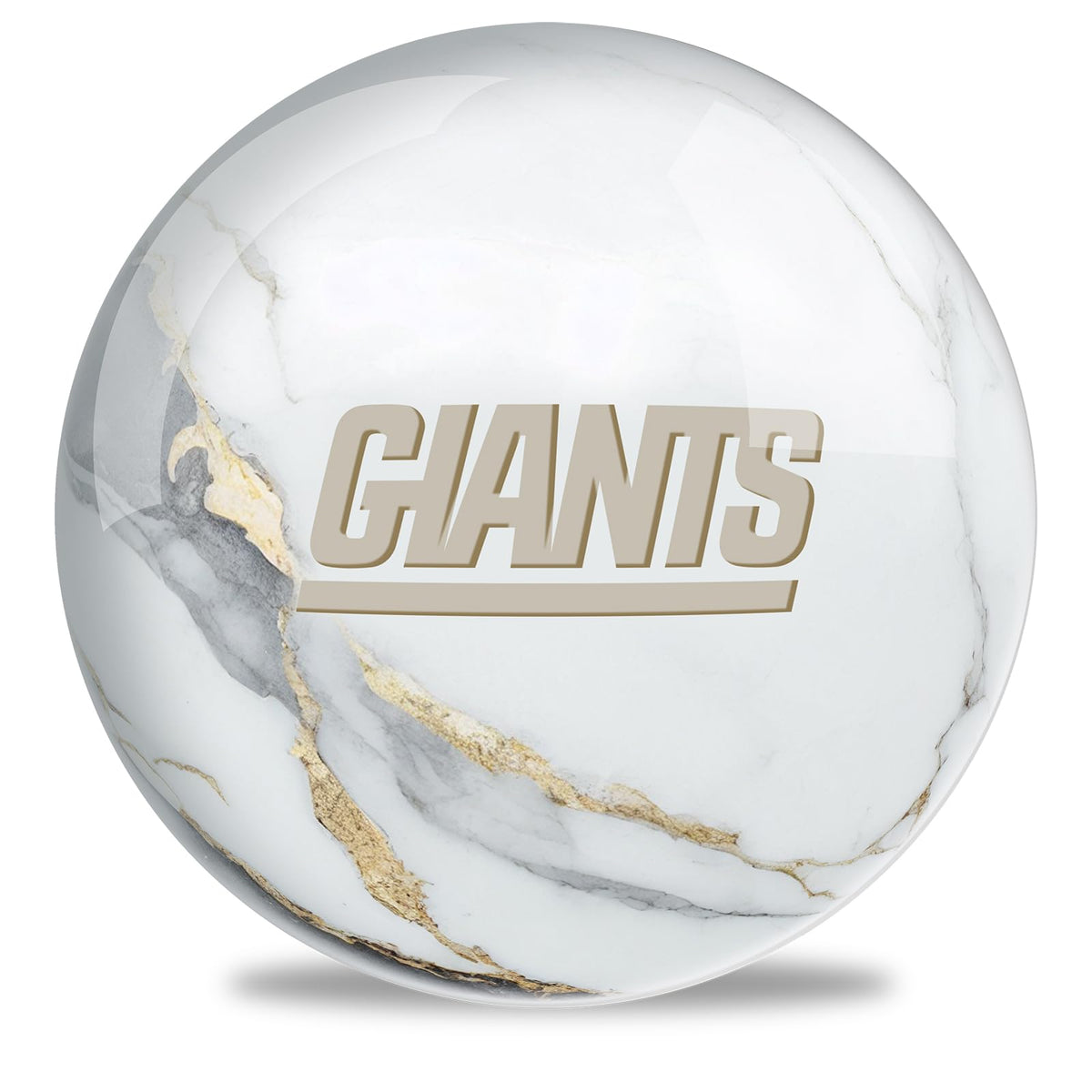 On The Ball Bowling NFL New York Giants Undrilled Bowling Ball (Marble) - view 1