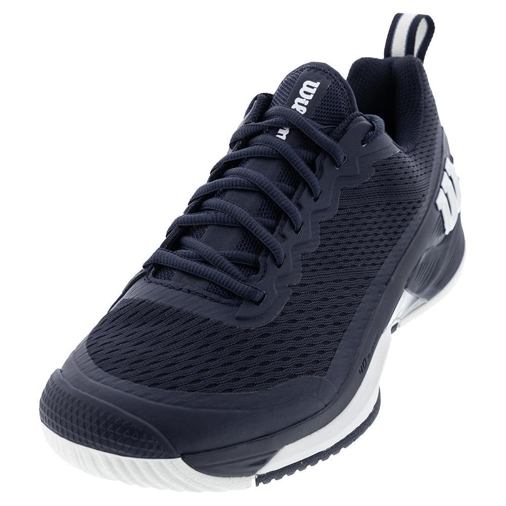 Wilson Rush Pro 4.5 Mens Tennis Shoes, Navy Blazer/White - main view