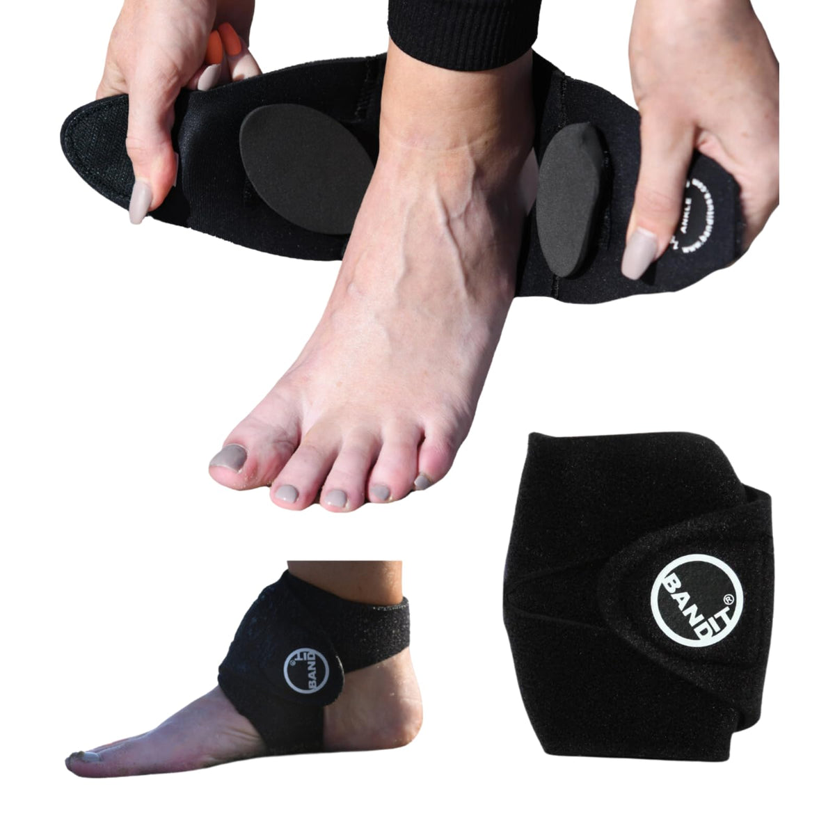 PROBAND The Ankle BandIT, One Size Fits Most, Compression Ankle Wrap, Reduce Pain, Tendonitis, Buritis, Ankle Sprain, Osteoarthritis, Plantar Fasciitis, Synovitis - view 1