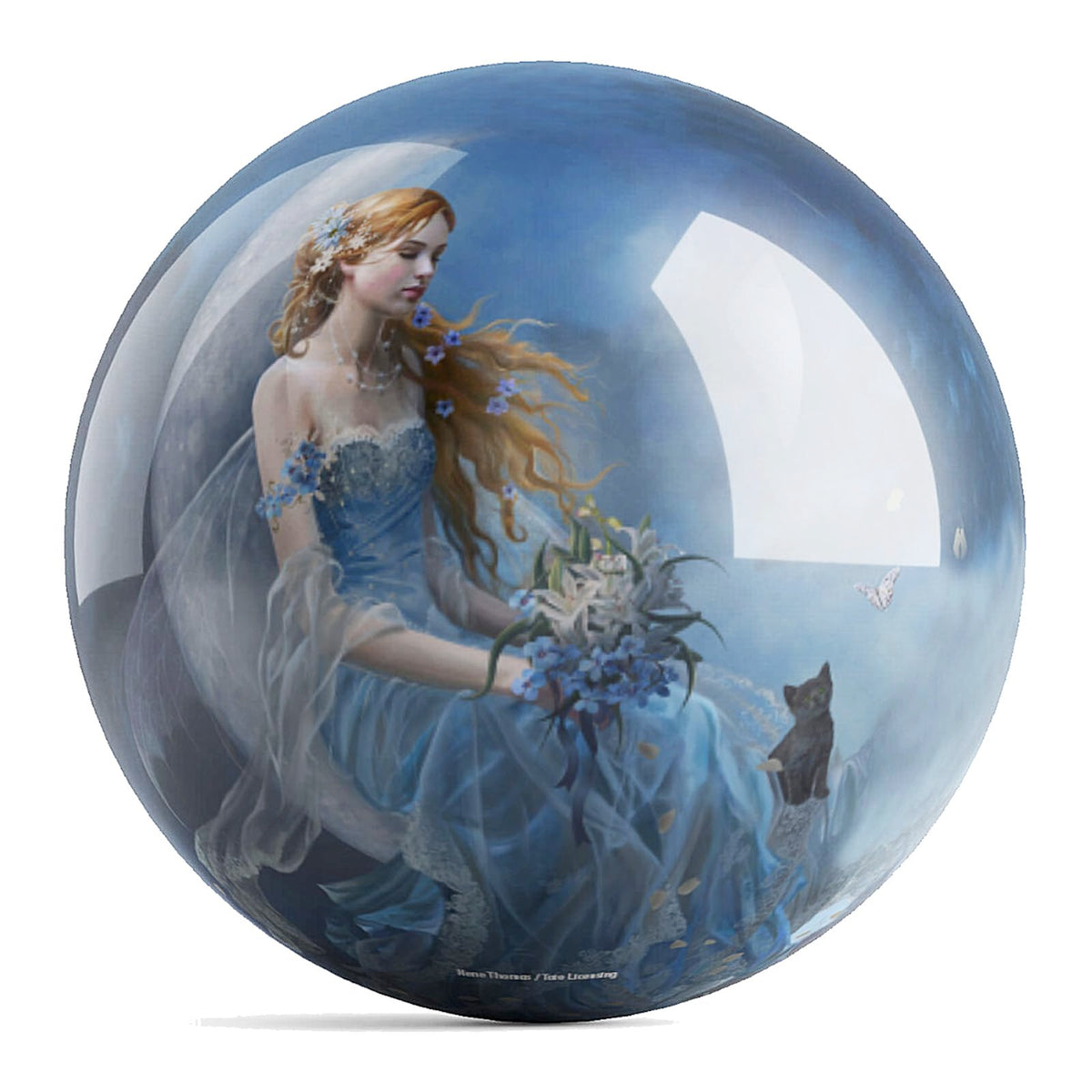 On The Ball Bowling OTB Nene Thomas Queen Wind Moon UNDRILLED Bowling Ball (12) - view 1