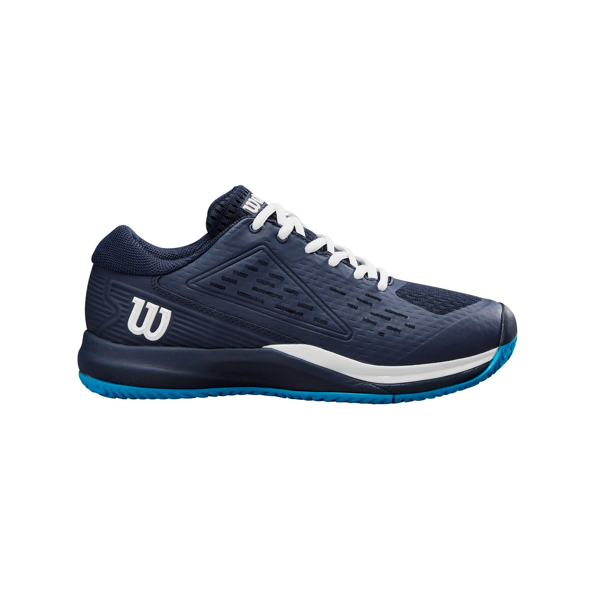 Wilson Rush Pro Ace Junior Tennis Shoes, Navy Blazer/White/Atomic Blue - main view