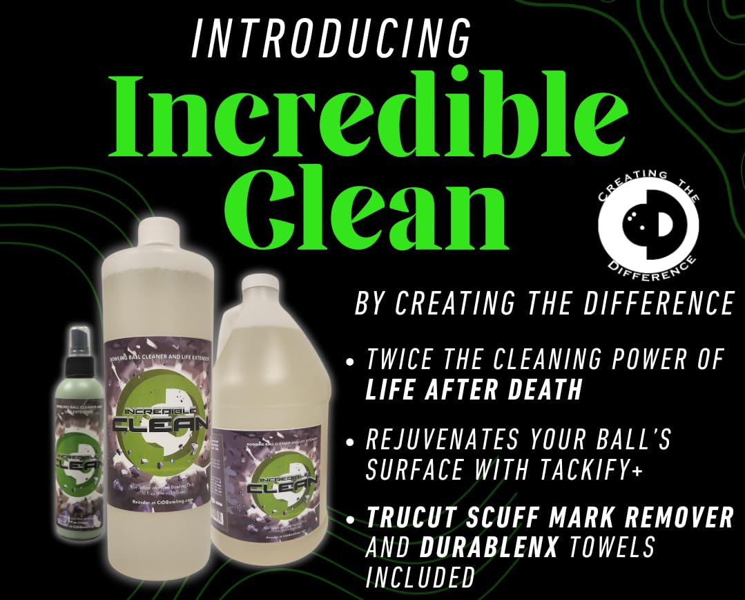 Creating the Difference Incredible Clean Strongest Formula Bowling Ball Cleaner Life Extender Kit - view 4