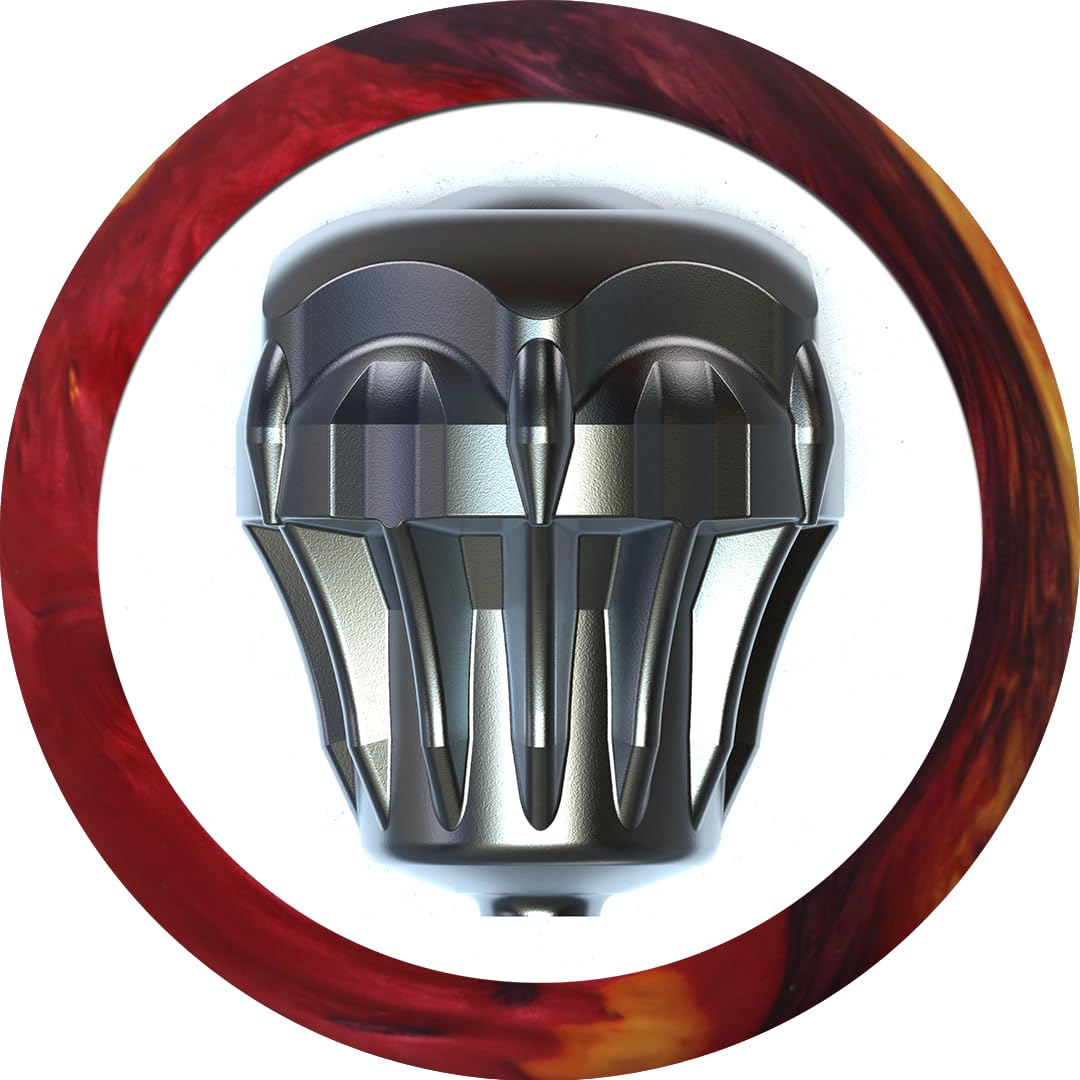 MOTIV Raptor Pursuit Bowling Ball in Red Wine Gold Pearl - core view