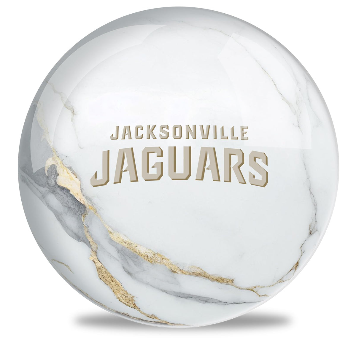 On The Ball Bowling NLF Jacksonville Jaguars Undrilled Bowling Ball (Marble) - view 1