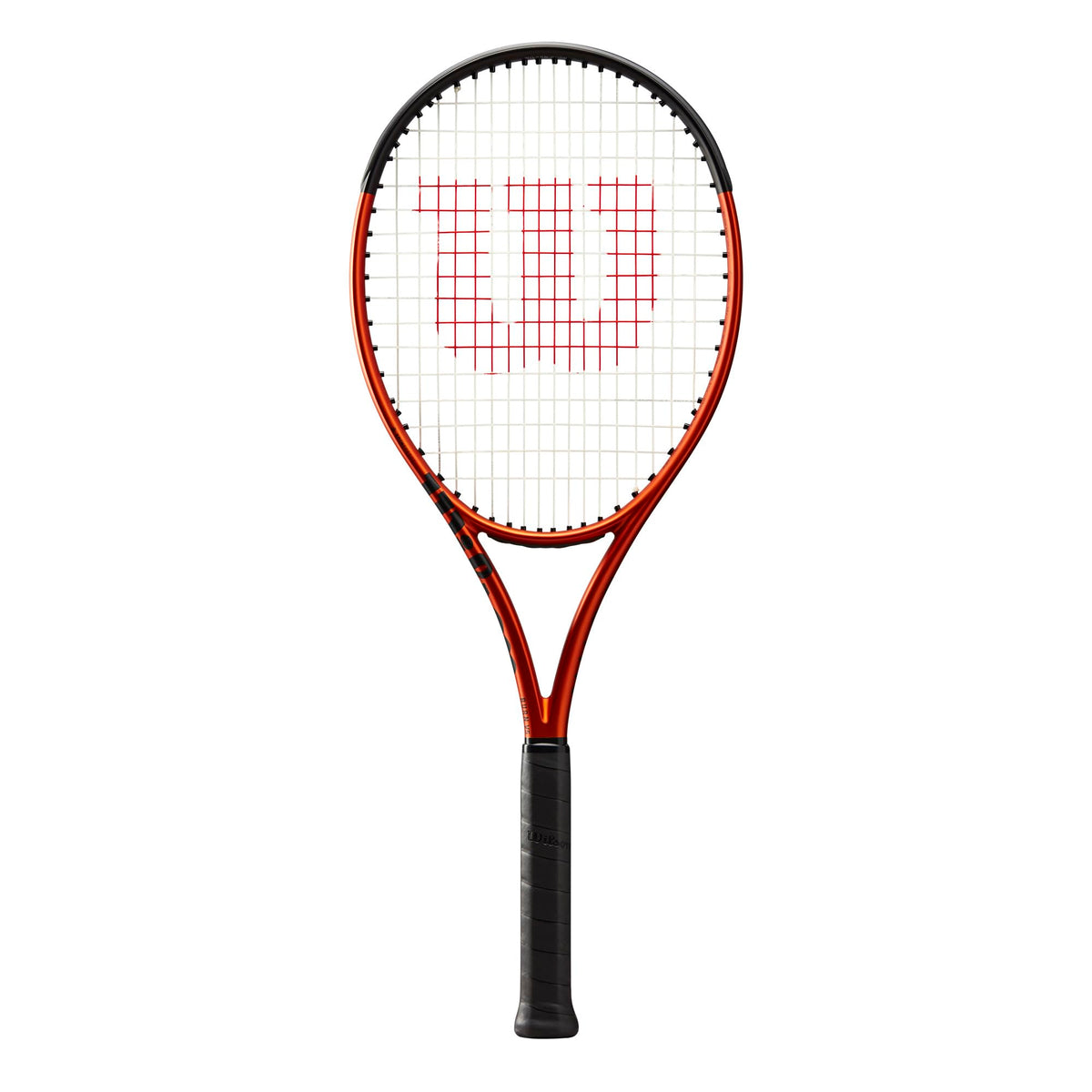 Wilson Burn 100LS V5 Unstrung Tennis Racket, Grip Size 4 3/8" in Orange/Black - alternate view 1