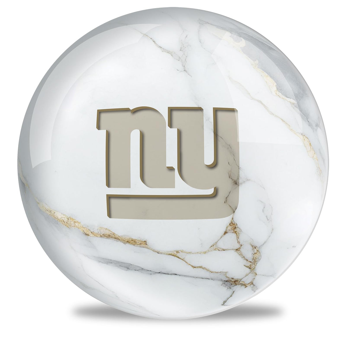 On The Ball Bowling NFL New York Giants Undrilled Bowling Ball (Marble) - view 2