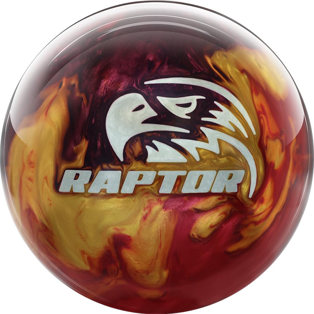 MOTIV Raptor Pursuit Bowling Ball in Red Wine Gold Pearl - front view