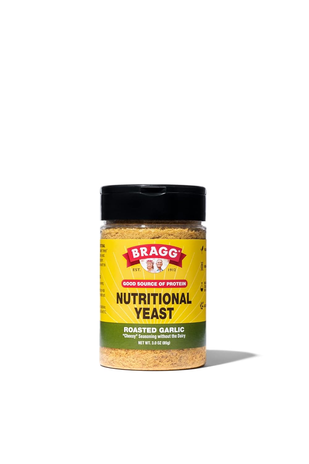 Bragg Garlic Nutritional Yeast Seasoning, 3 oz (Case of 6)