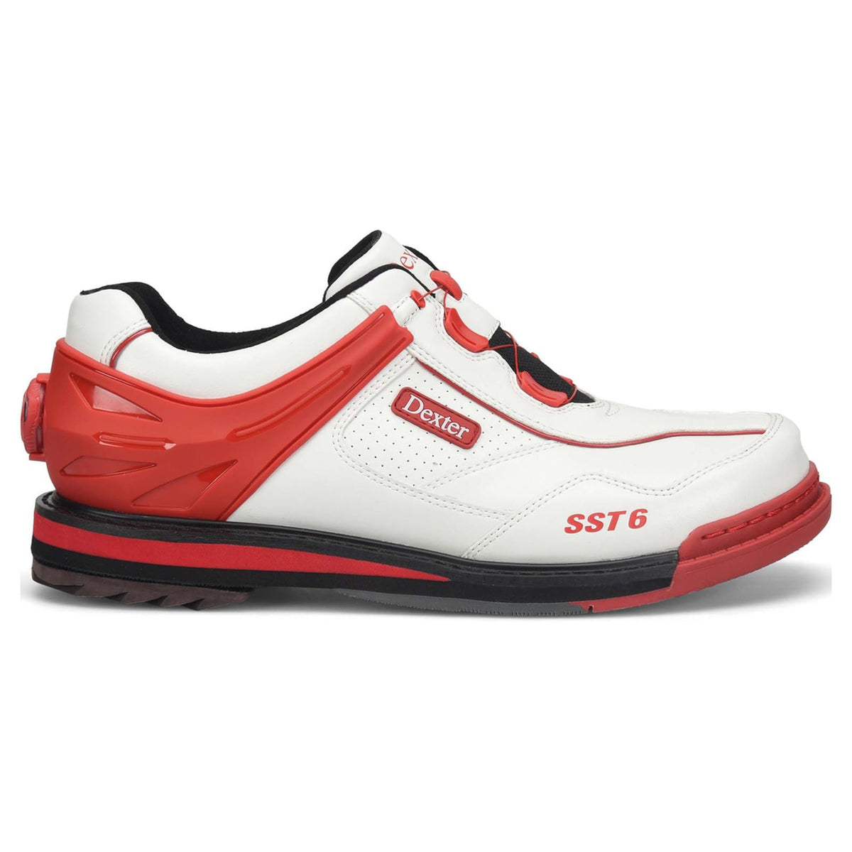 Dexter Men's SST 6 Hybrid BOA Right Handed Bowling Shoes White/Red - Wide Width - view 3