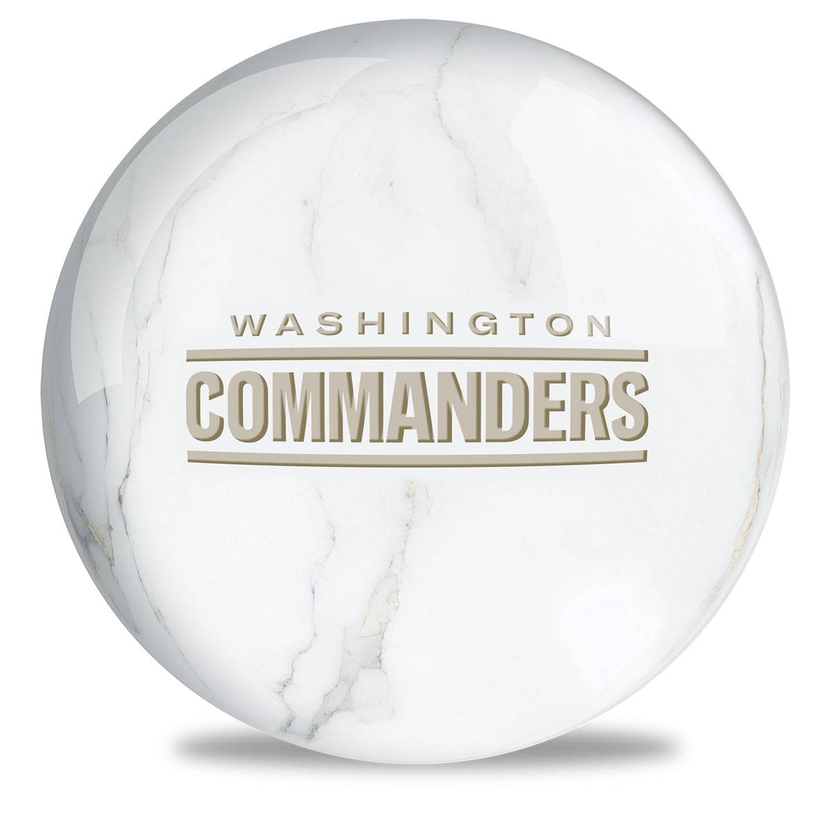 On The Ball Bowling NFL Washington Commanders Undrilled Bowling Ball (Marble) - view 1