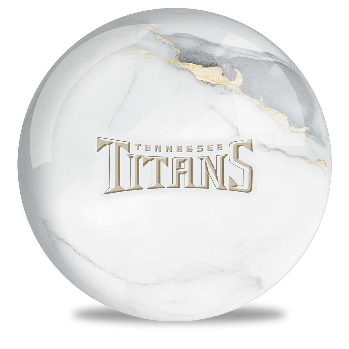 On The Ball Bowling NFL Tennessee Titans Undrilled Bowling Ball (Marble) - view 1