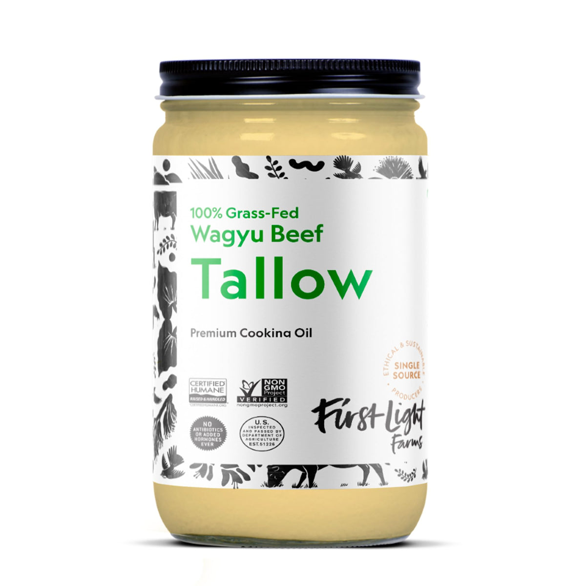 First Light Farms Wagyu Beef Tallow, 14 oz (Case of 6)