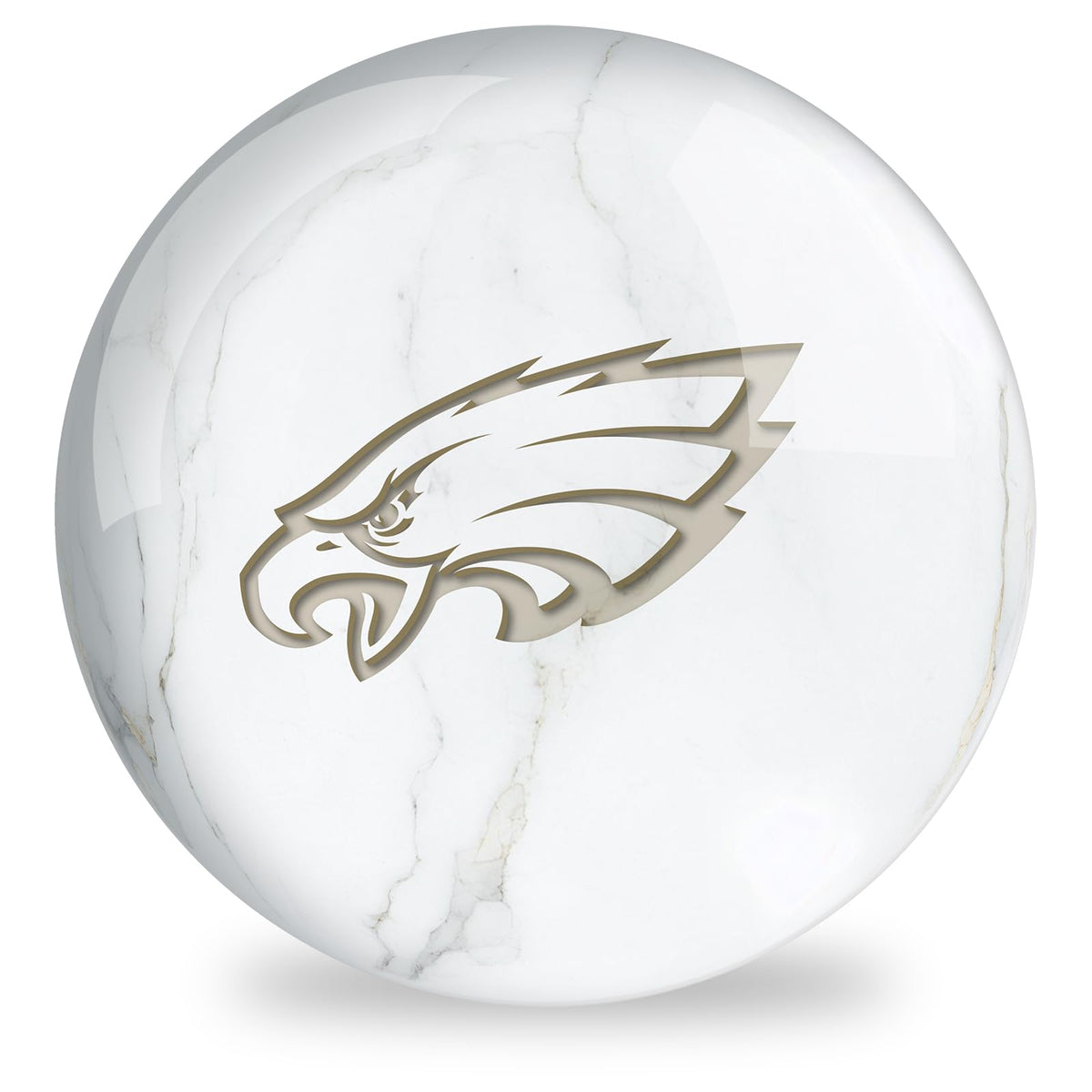 On The Ball Bowling NFL Philadelphia Eagles Undrilled Bowling Ball (Marble) - view 2