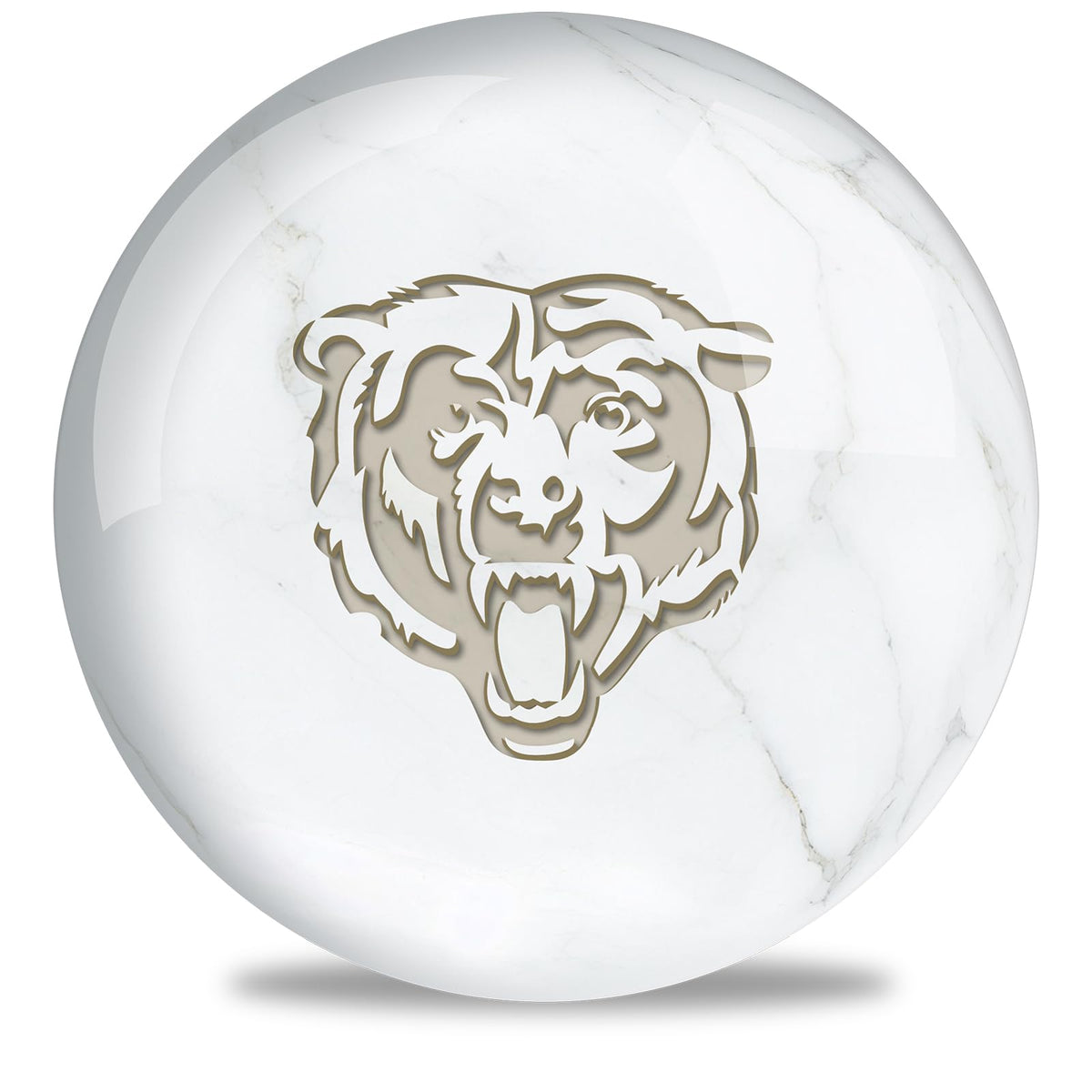 On The Ball Bowling NFL Chicago Bears Undrilled Bowling Ball (Marble) - view 2