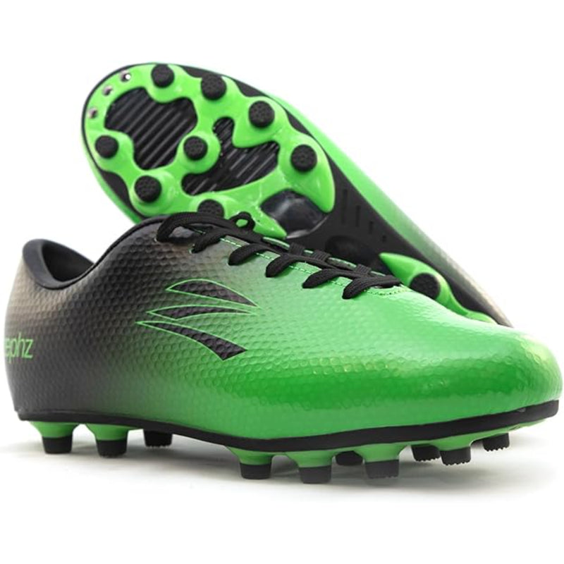 Zephz Wide Traxx Lime Green/Black Soccer Cleat