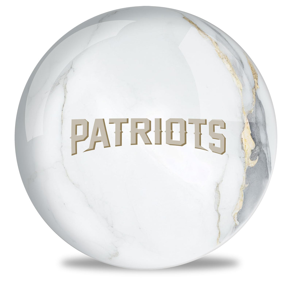 On The Ball Bowling NFL New England Patriots Undrilled Bowling Ball (Marble) - view 1