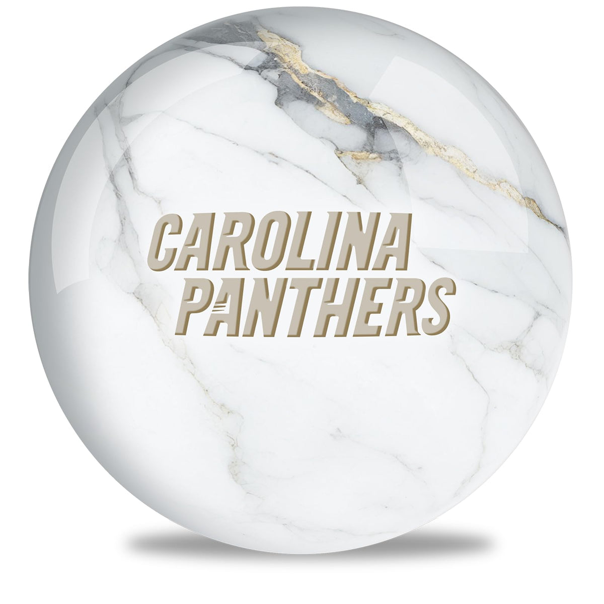 On The Ball Bowling NFL Carolina Panthers Undrilled Bowling Ball (Marble) - view 1