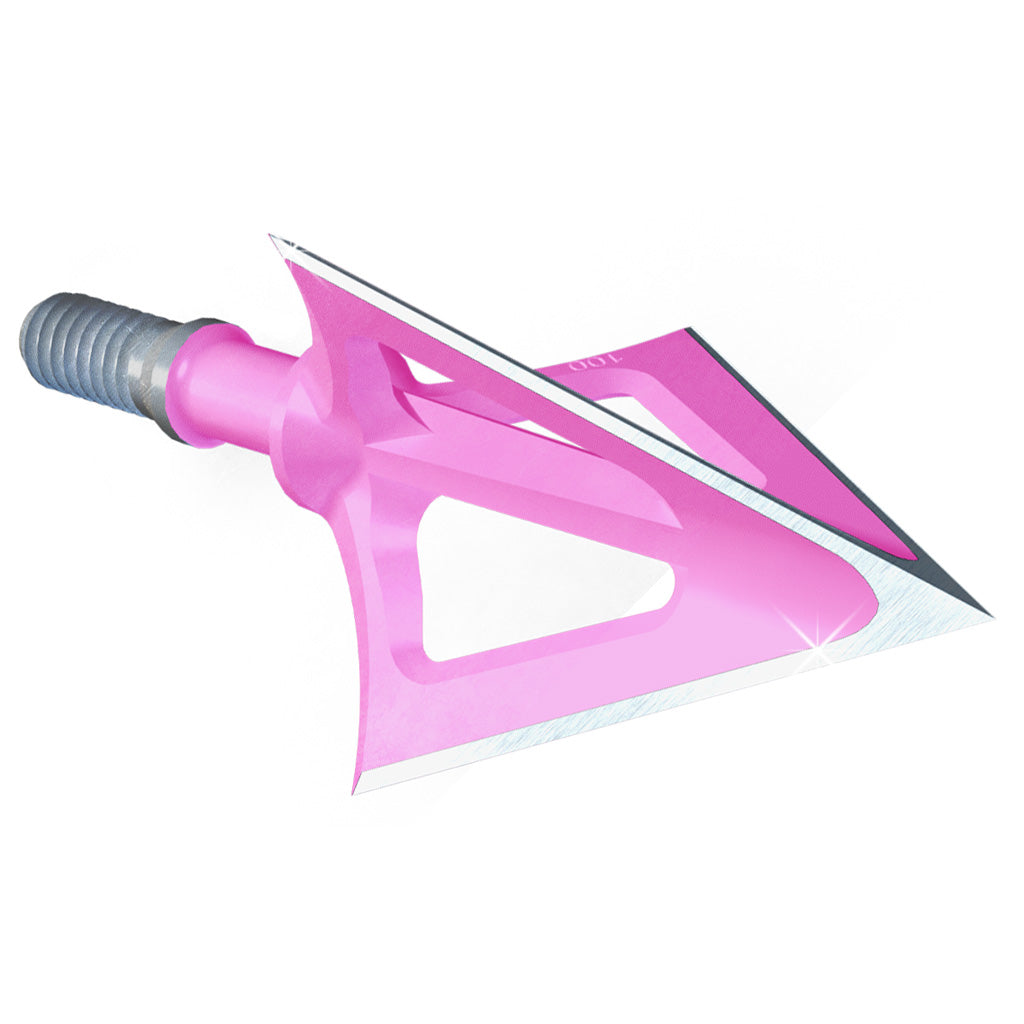 G5 Outdoors G5 Montec Broadheads in Pink 85 gr. - Front View