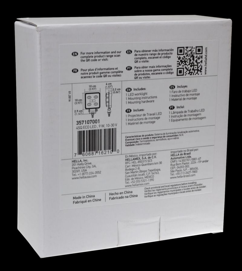 Hella ValueFit Work Light 4SQ LED MV CR LT - View 9