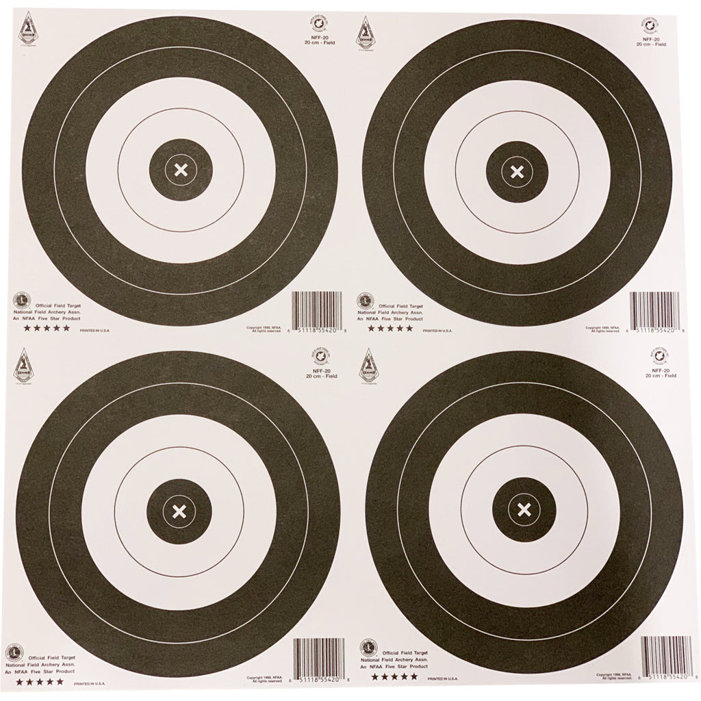 Maple Leaf Press Maple Leaf Target Face in NFAA Field 20 cm. 25 pk. - Front View