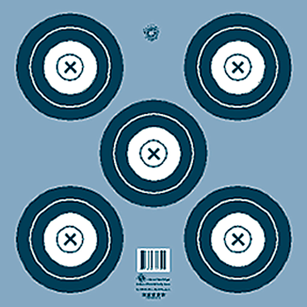 Maple Leaf Press Maple Leaf Target Face in NFAA Indoor 5-Spot 100 pk. - Front View