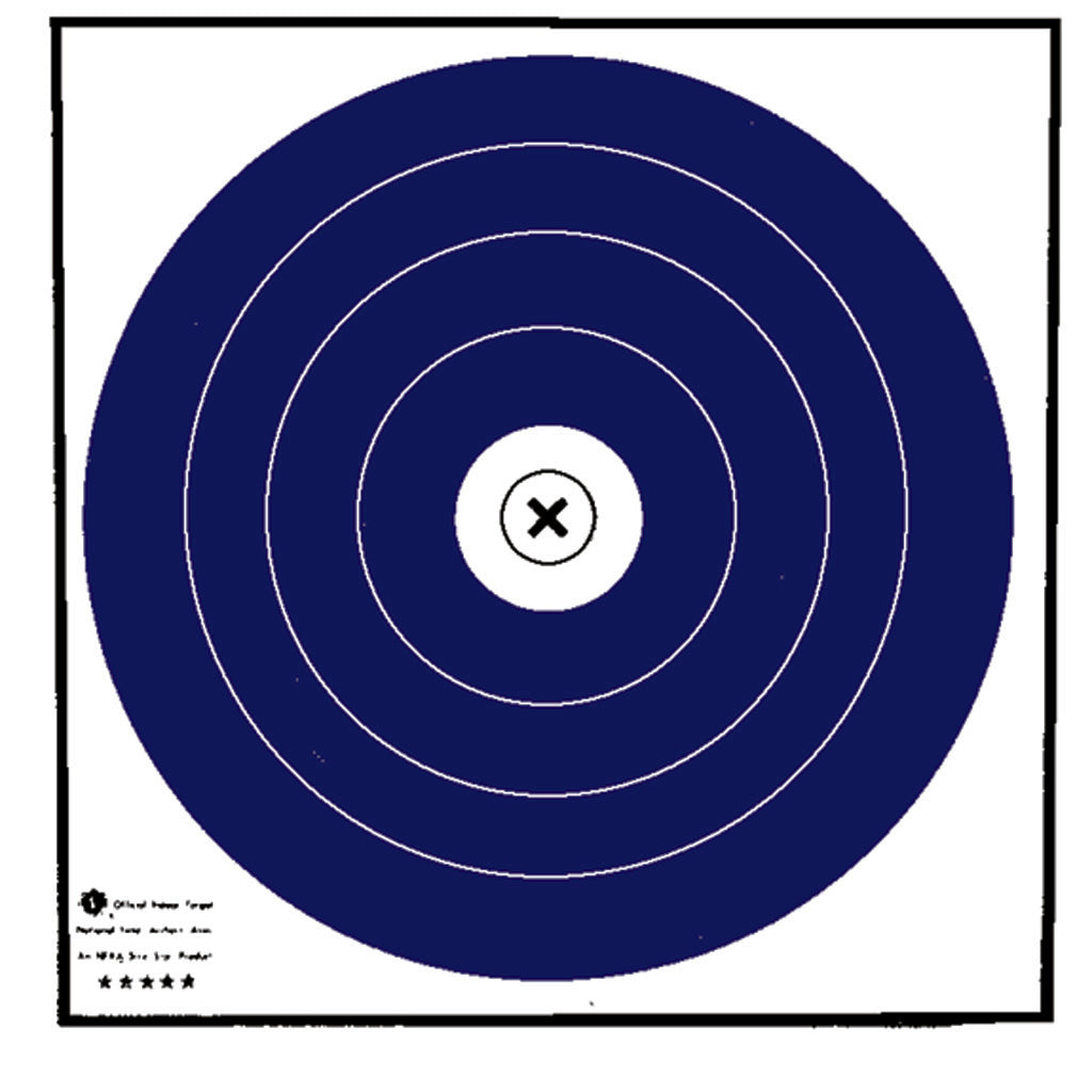 Maple Leaf Press Maple Leaf Target Face in NFAA Indoor Blue/White 40 cm. 100 pk. - Front View
