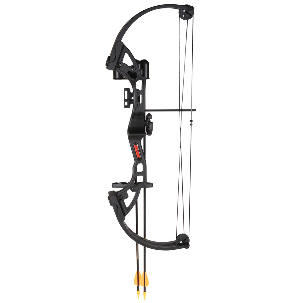 Bear Brave Bow Set in Black - Front View