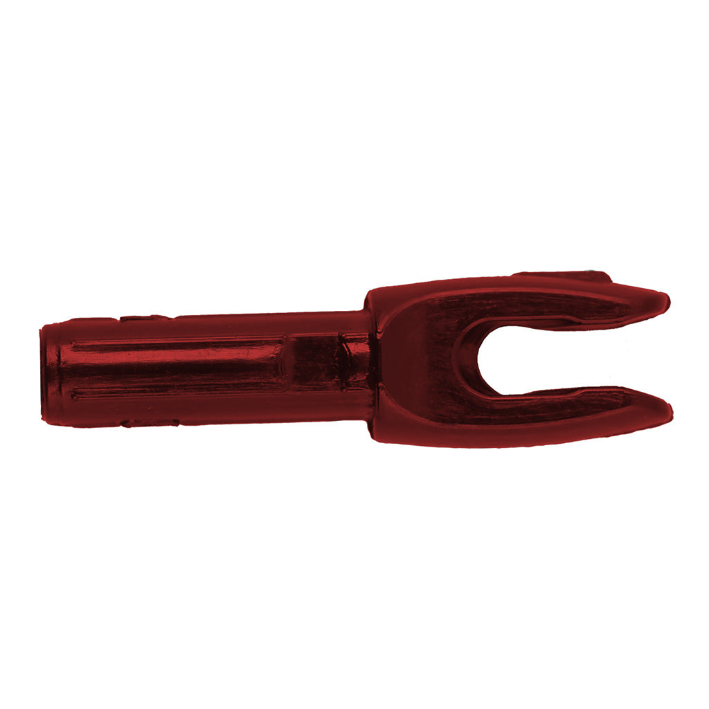 Easton 4mm MicroLite Nocks in Red 12 pk. - Front View