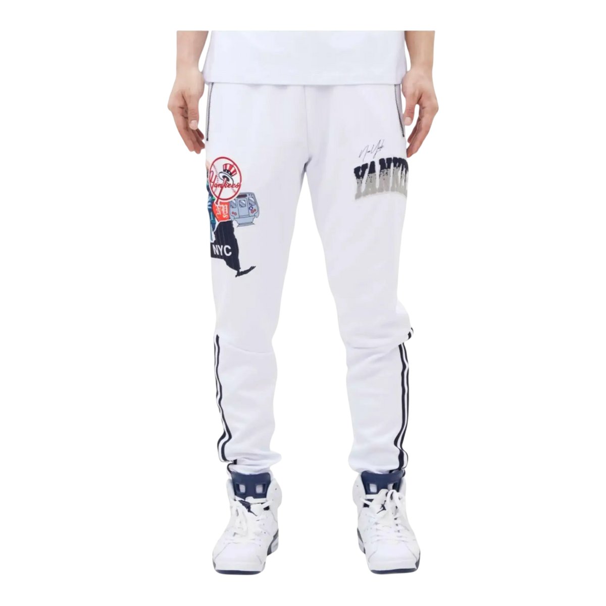 Pro Standard New York Yankees Home Town Men's Track Pants — White