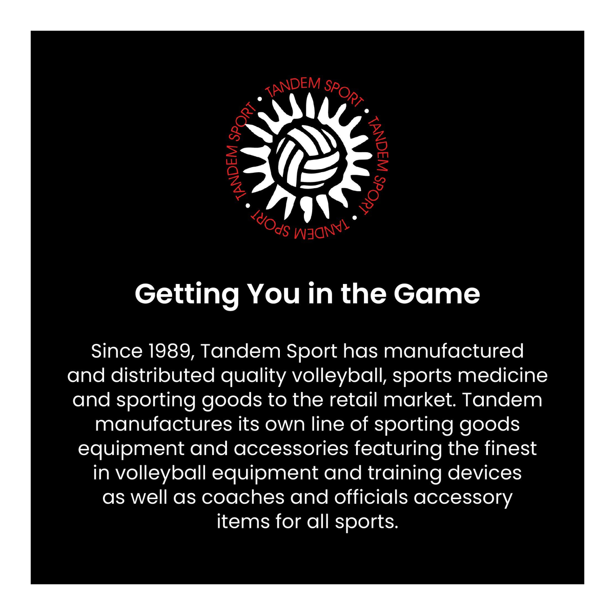 Tandem Sport Wide Volleyball Headband, Black - Alternate View 1