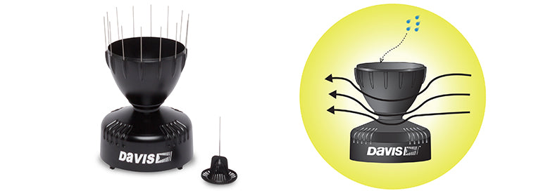 AeroCone Rain Collector with Flat Base for Vantage Pro2 and EnviroMonitor (tipping spoon) - SKU 6464, 6464M