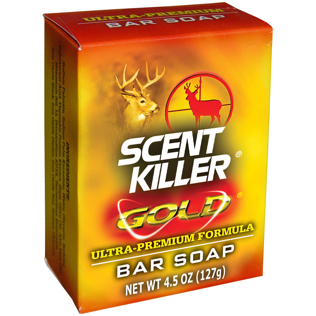 Wildlife Research Scent Killer Bar Soap Gold in Yellow/Red - Front View