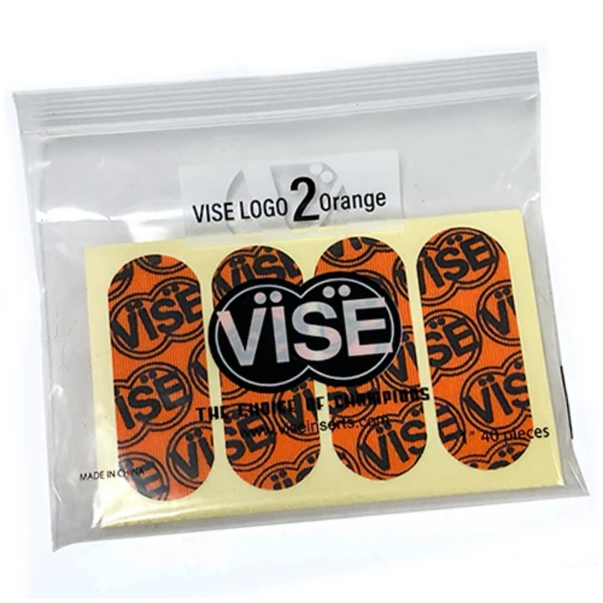 Vise Hada Patch Logo Tape 1″ Orange Meduim Release - front view