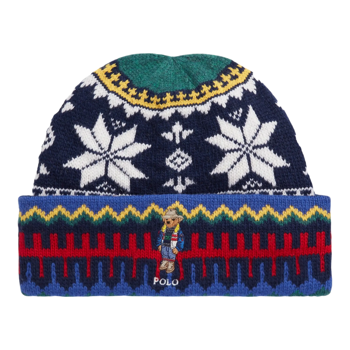 Polo Ralph Lauren Holiday Jacquard Bear Rib-Knit Beanie — Fairisle