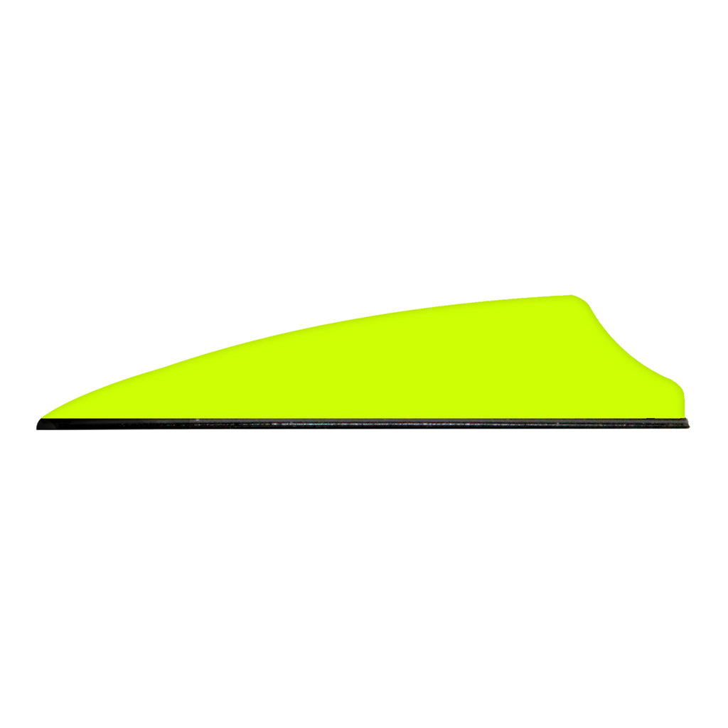 Q2i Fusion X-II Vanes in Neon Yellow 2.1 in. 100 pk. - Front View