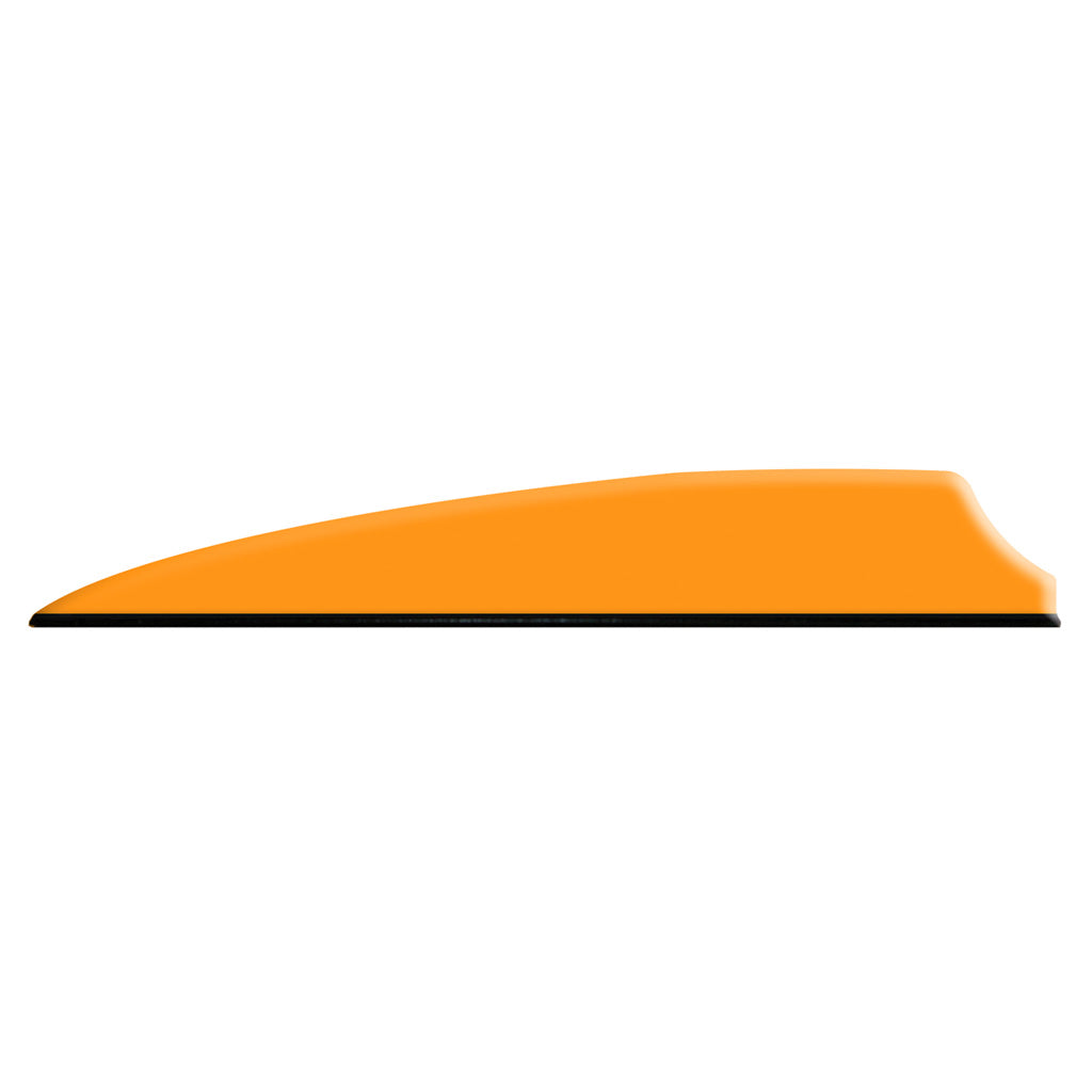 Q2i Fusion X-II Vanes in Neon Orange 3 in. 100 pk. - Front View