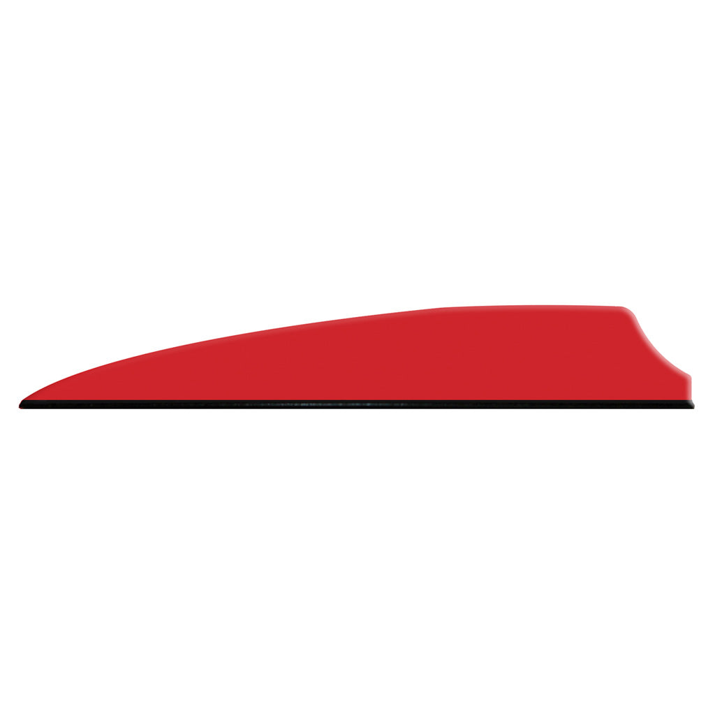 Q2i Fusion X-II Vanes in Red 3 in. 100 pk. - Front View