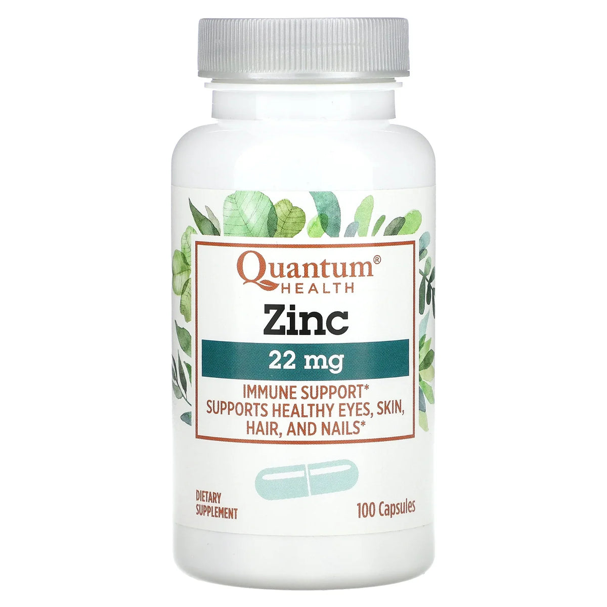 Quantum Health Zinc 22 mg, 100 capsules
