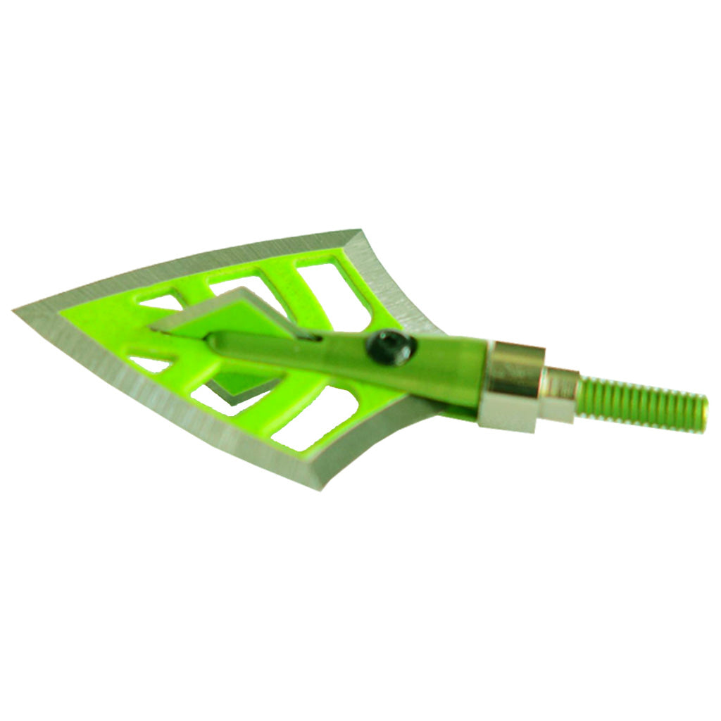 DirtNap Gear Dirt Nap Gear DRT Broadheads in Double Bevel Green 100/125 gr. 3 pk. - Front View
