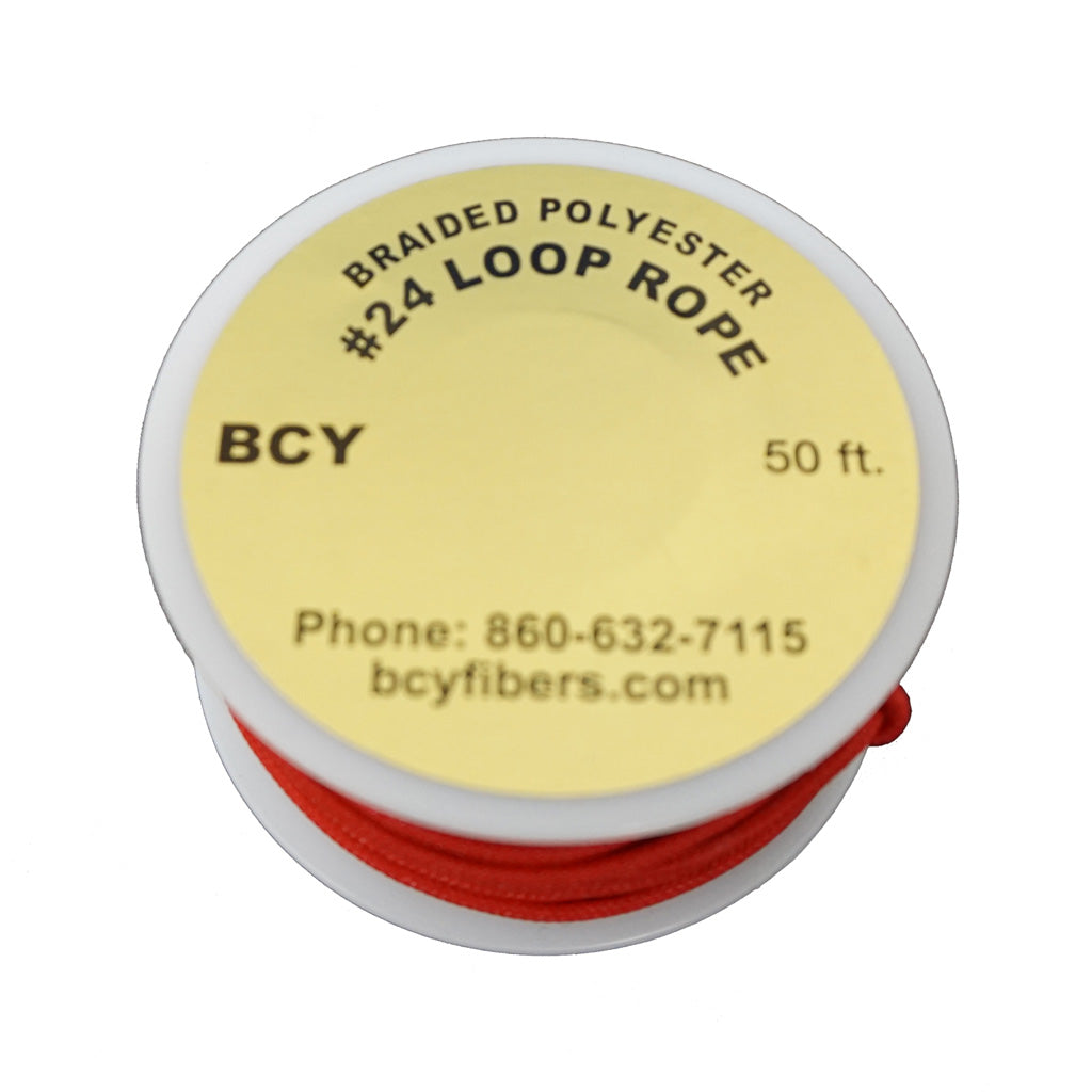 BCY 24 D-Loop Material in Red 50 ft. - Front View