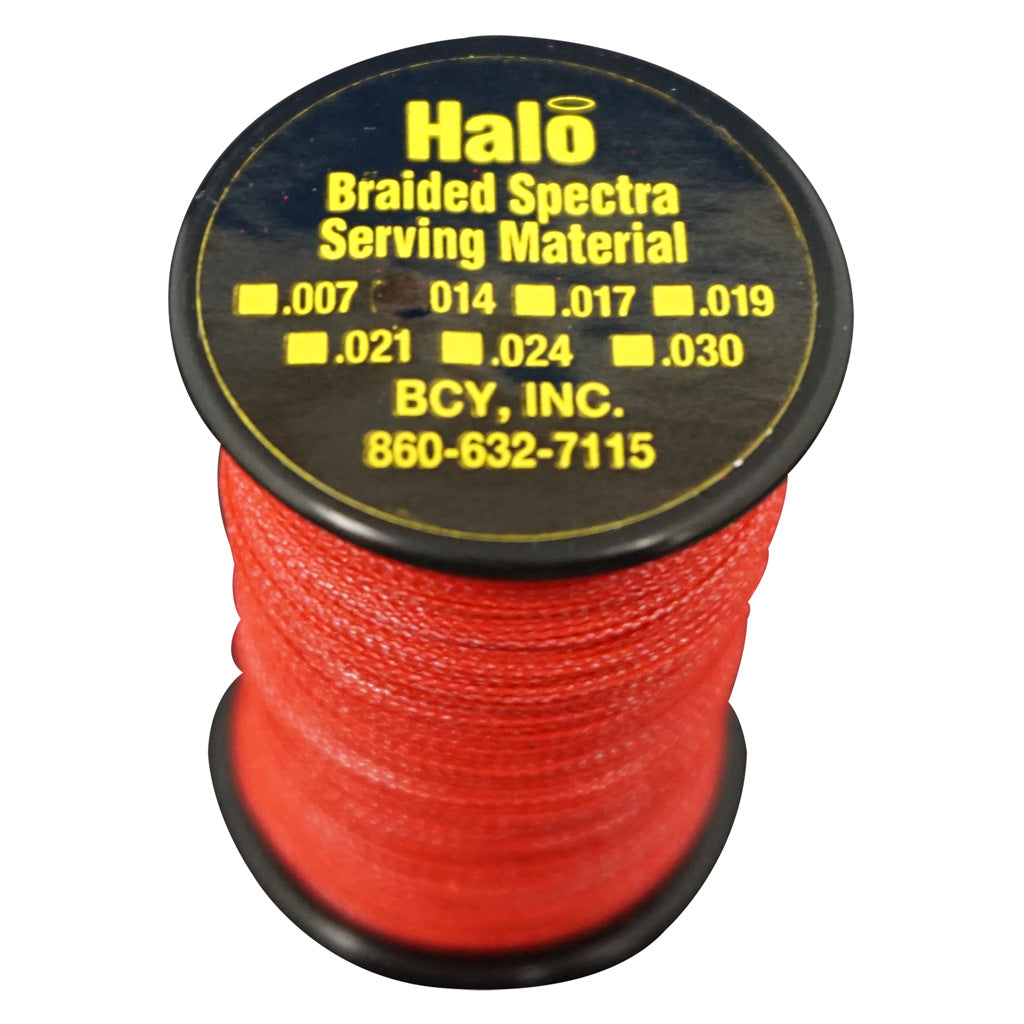 BCY Halo Serving in Red .014 120 yds. - Front View