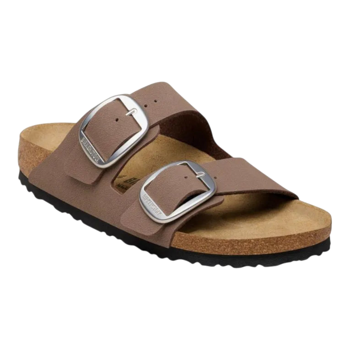 Birkenstock Arizona Big Buckle Birkibuc Womens Sandals — Mocca