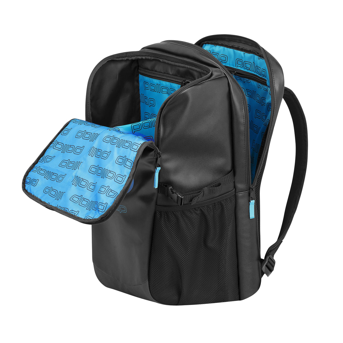 Pallap Travel Technical Backpack Black Cyan - view 4
