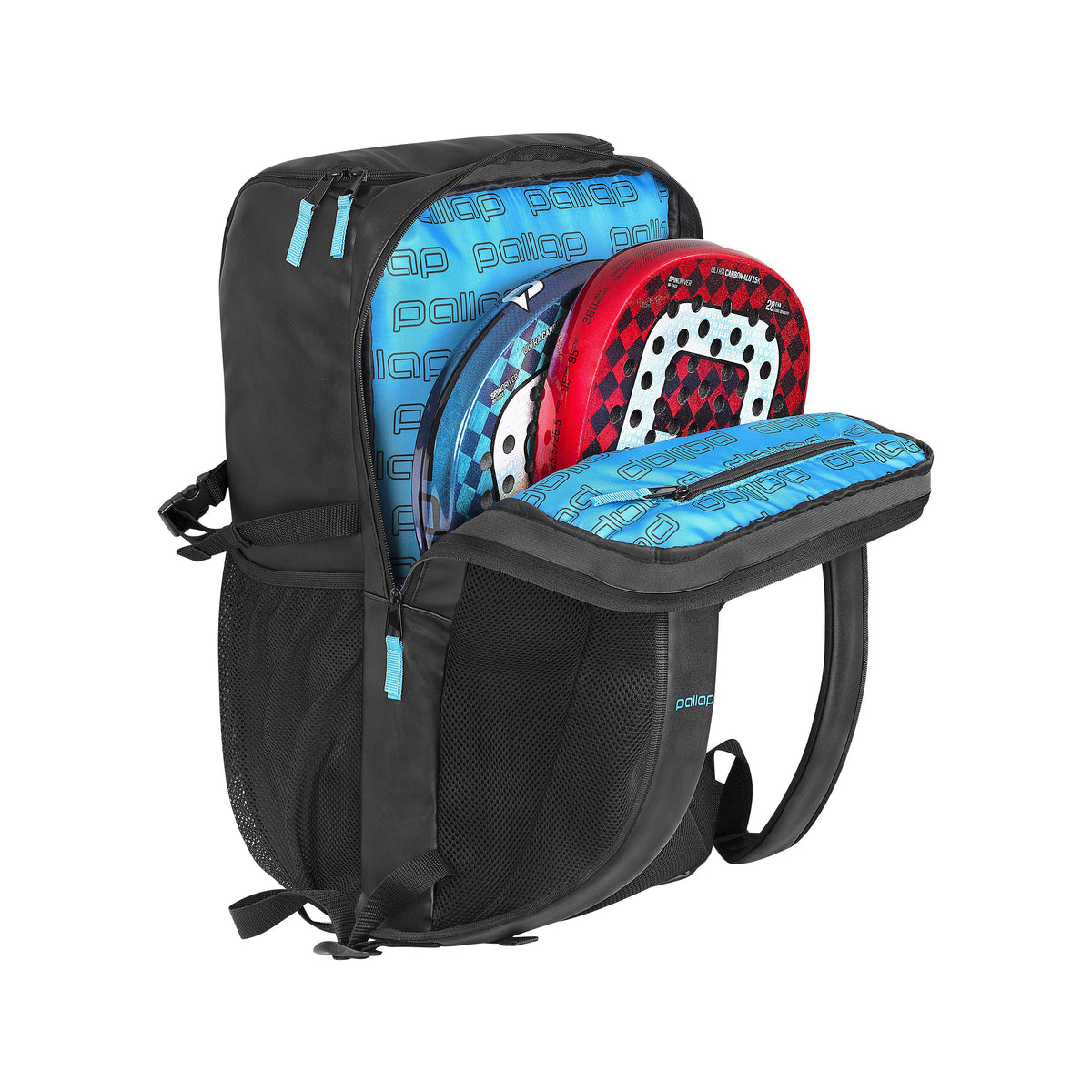 Pallap Travel Technical Backpack Black Cyan - view 9