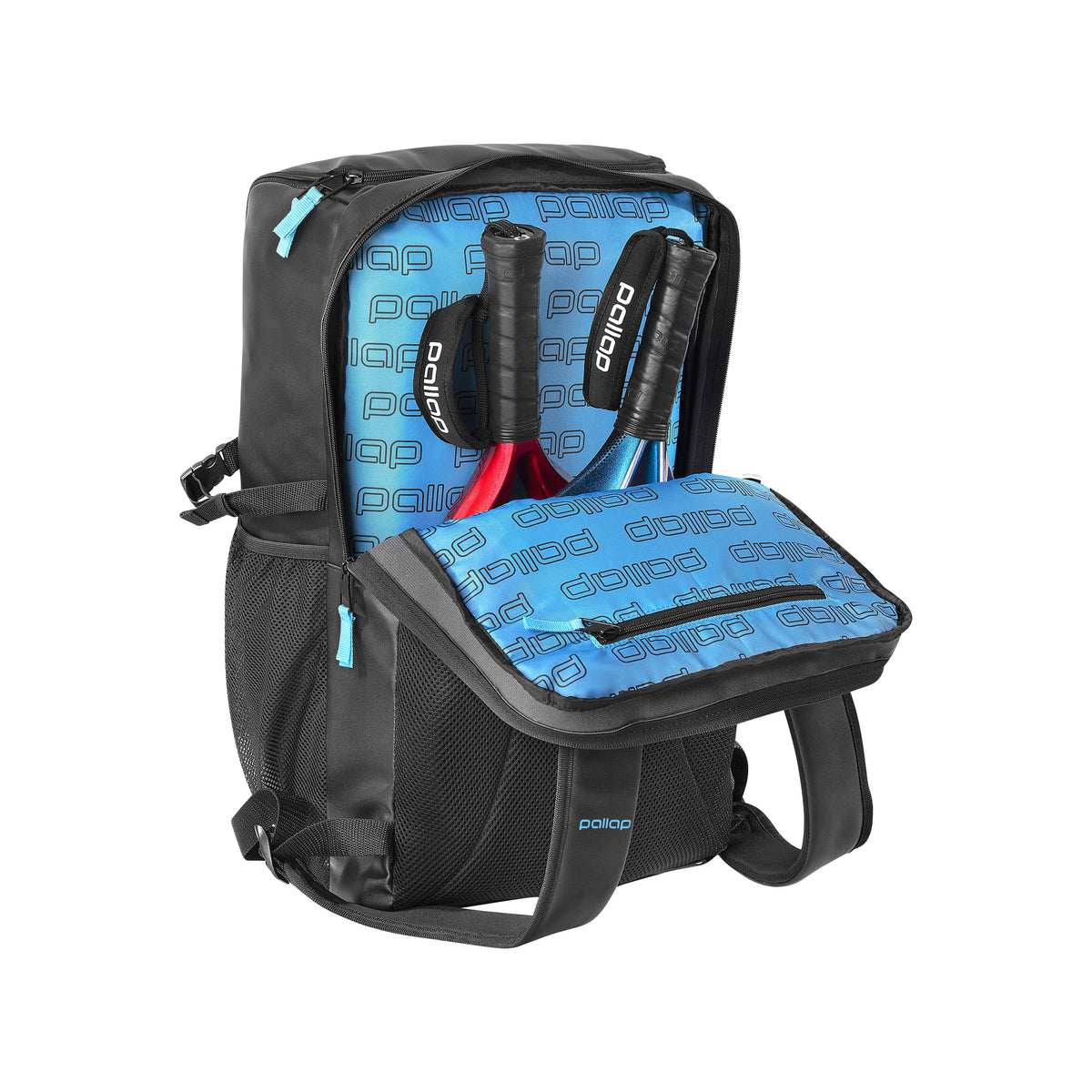 Pallap Travel Technical Backpack Black Cyan - view 10