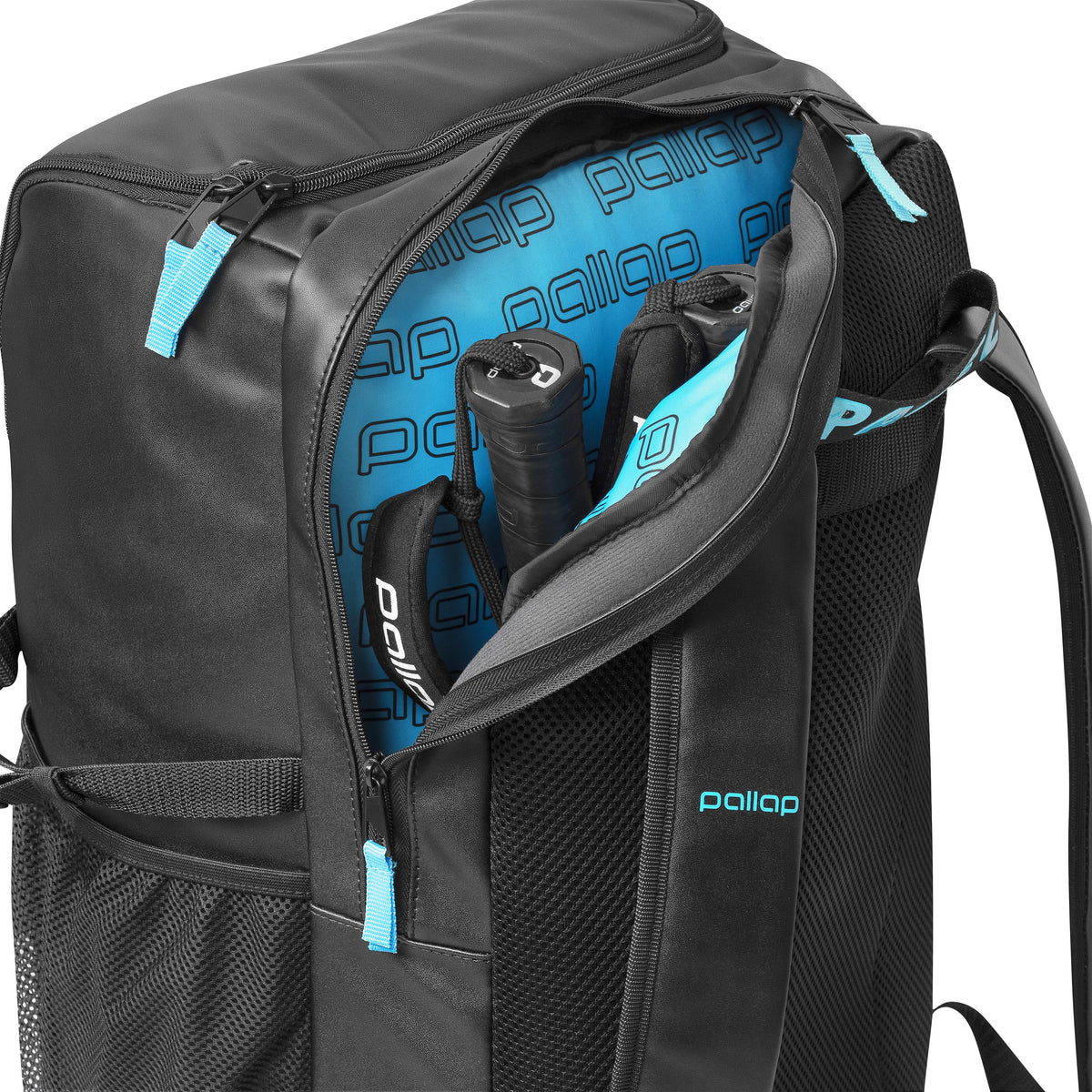 Pallap Travel Technical Backpack Black Cyan - view 11