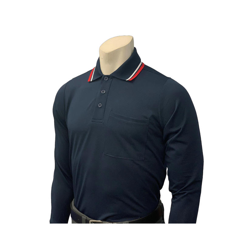 Smitty BBS-309 New Body Flex Umpire Long Sleeve Shirt Baseball Softball - baseball softball