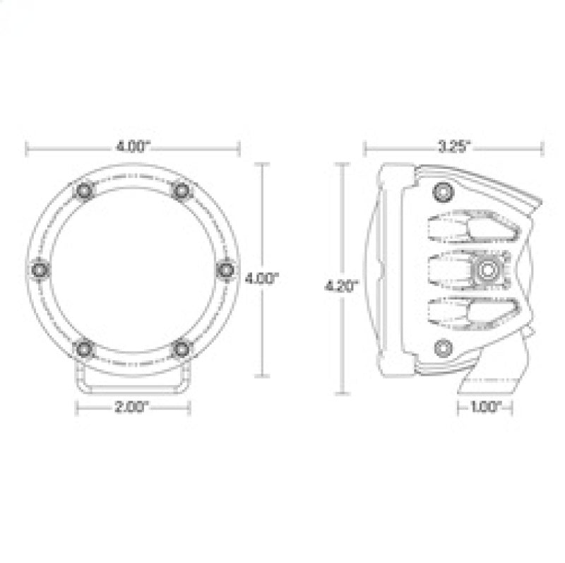 Rigid Industries 360-Series 4in LED SAE J583 Fog Light - White (Pair) - View 5