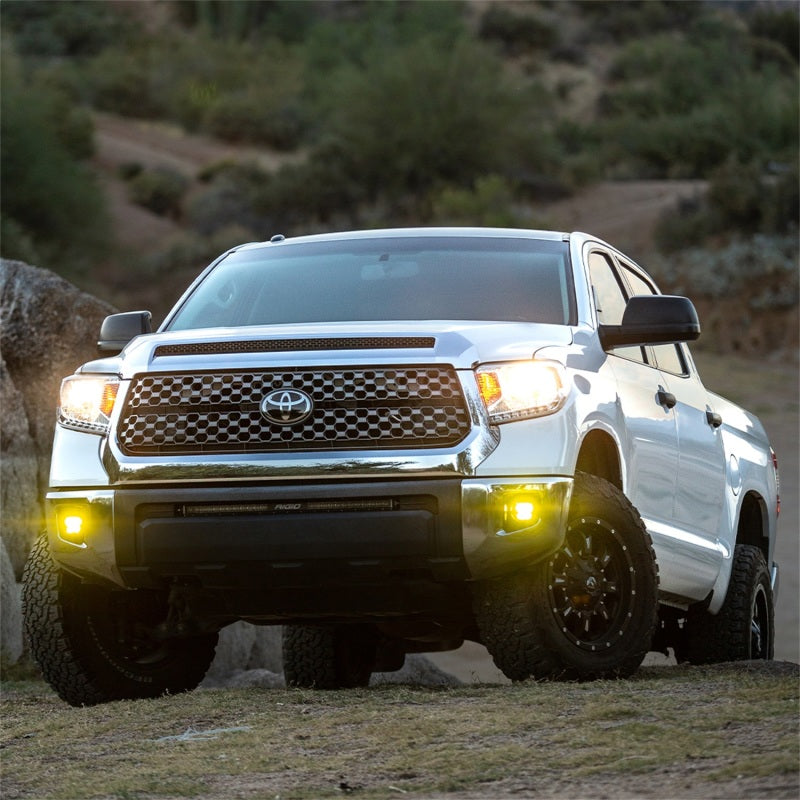 Rigid Industries 2014+ Toyota Tundra & 4Runner / 2016+ Tacoma 360-Series PRO SAE Fog Kit - Yellow - View 3
